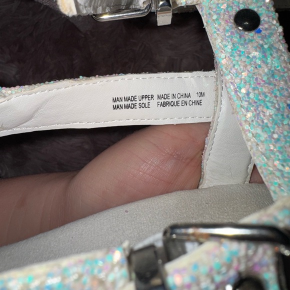 Pleaser Iridescent White Platform Heels - Picture 3 of 6